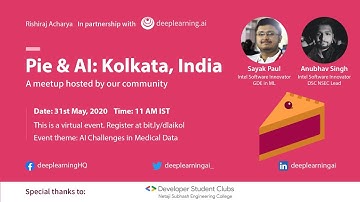 Pie & AI: Kolkata - AI Challenges in Medical Data | deeplearning.ai