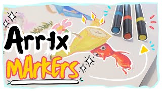 Arrtx Marker Review! Trying Acrylic Markers for the FIRST Time✨