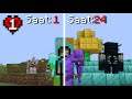 Minecraft hardcoreda 24 saatte zengn oldum