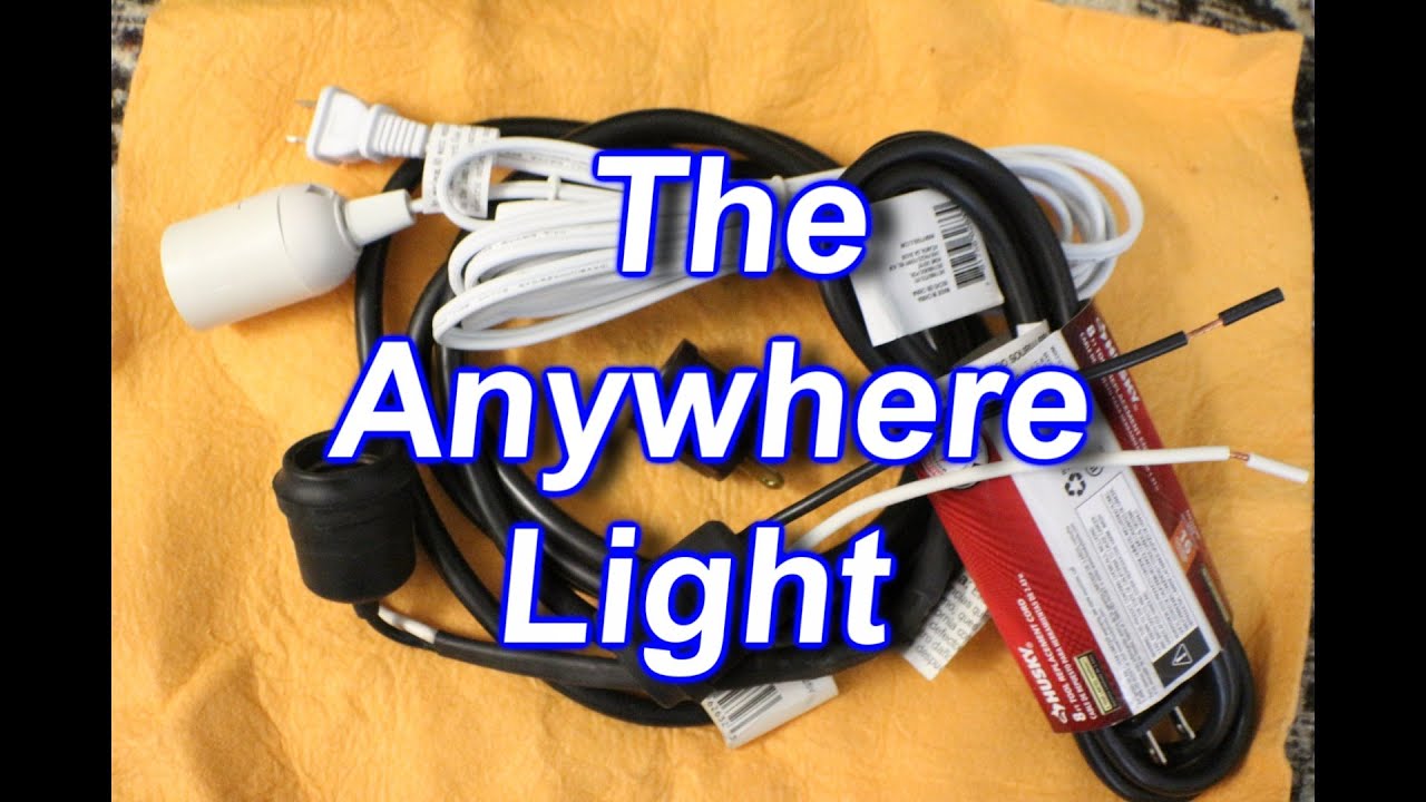 DIY water proof lamp cord or The Anywhere light and other choices YouTube