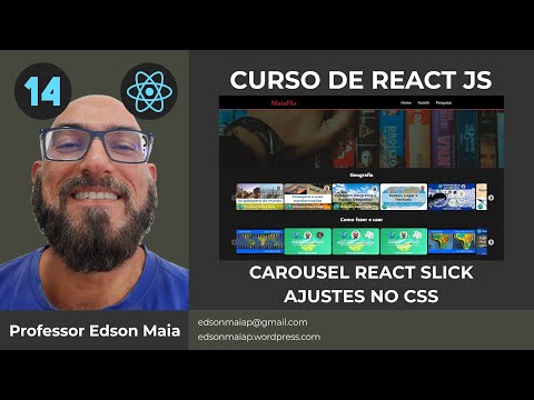 Curso de React JS Aula 14 Criar componente Carousel React Slick