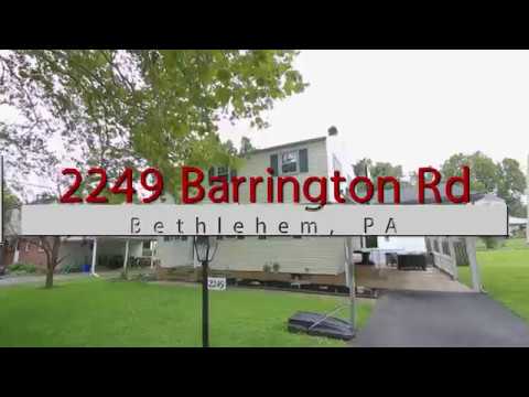 2249 Barrington Road, Bethlehem, PA home video tour