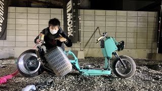 ズーマー塗装補修とプライマリー塗装 - YouTube