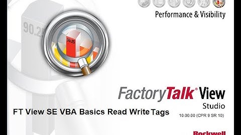FactoryTalk View SE VBA Read Write Tag | FactoryTalk View SE VBA|FactoryTalk View Studio|FactoryTalk