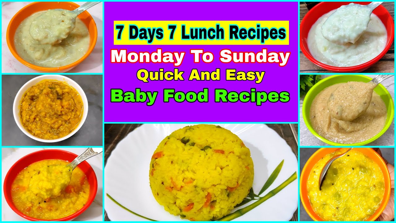 Baby Food Recipes For 1 Year To 3 Years Old | Weight Gaining Lunch For ...