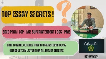 🎯 Mastering English Essay Writing for CSS, SDEO PERA & Other Exams | Outline, Thesis & Structure 🎓