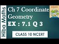 Class 10 maths chapter 7 coordinate geometry exercise 7.1 question 3 NCERT/cbse