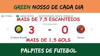 PALPITES DE FUTEBOL para essa quinta-feira 21/05/26