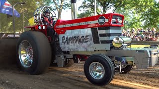 Tractor Pulling: Hot Farm Tractors. Winamac, In. Indiana Pulling League 2023.