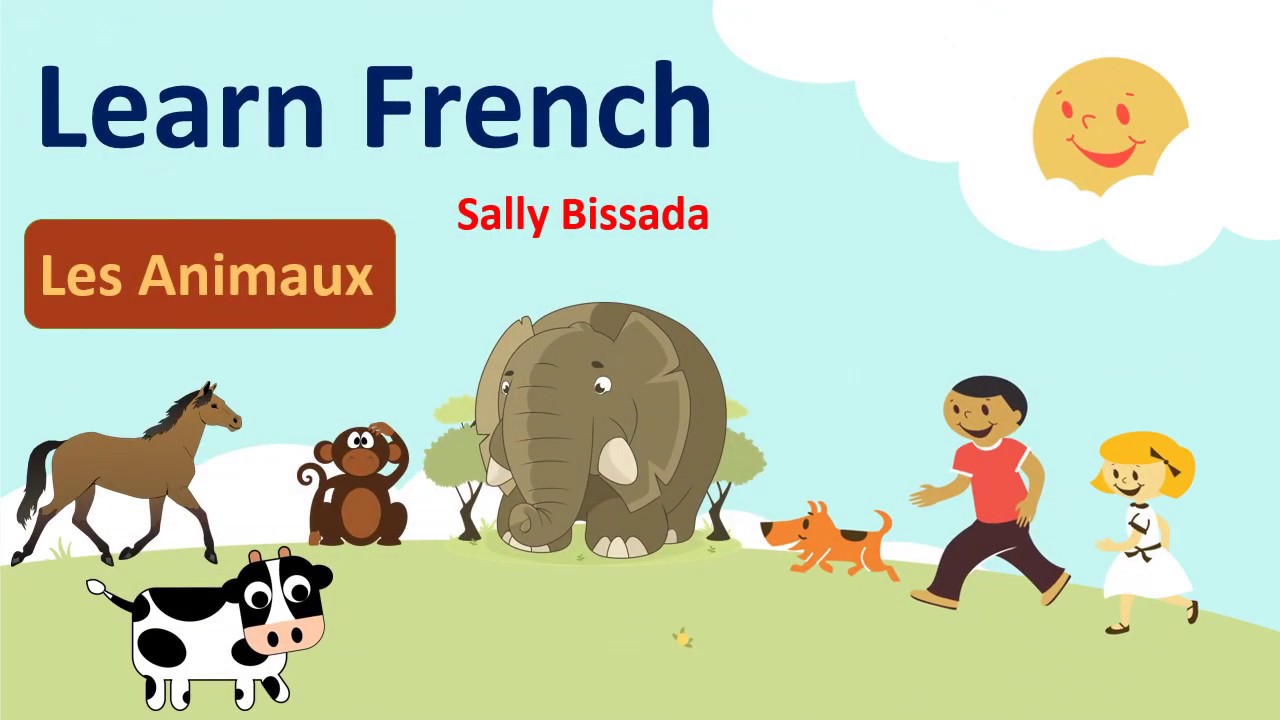 Learn Animals in French for Kids & Beginners ( Part 1 ) تعلم اسماء
