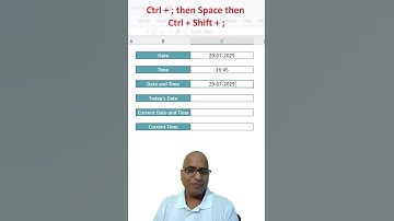 Quickly Insert Date and Time in Excel - 6 Easy ways