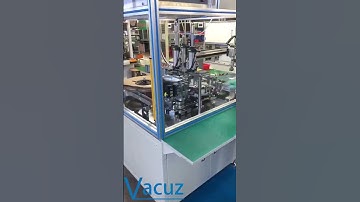 Vacuz Rotary Type Automatic 2 Pole Universal Motor Stator Coil Plastic Parts insertion Machine