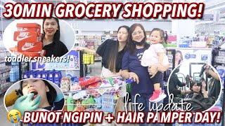 30 MINUTE GROCERY SHOPPING FOR MOM! | BUNOT NGIPIN + HAIR TREATMENT DAY! VLOG218 Candy Inoue ♥️