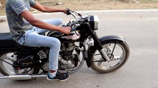 How To Drive Old Bullet - उलटे गियर वाली बुलेट चलाना सीखे - How To Ride Old Royal Enfield Bullet 350