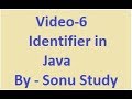 Java Identifier in Hindi - Sonu Study
