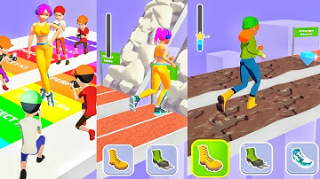 Shoe Race All Levels Walkthrough Gameplay android iOS