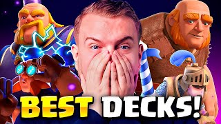 TOP 3 BEST BEATDOWN DECKS IN CLASH ROYALE!