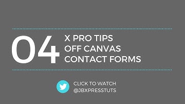 XPro Header Builder - Off Canvas Contact Forms