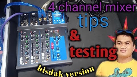 yamaha mixer 4 channel tips and testing