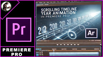 How to make SCROLLING Timeline YEAR ANIMATION In Premiere Pro