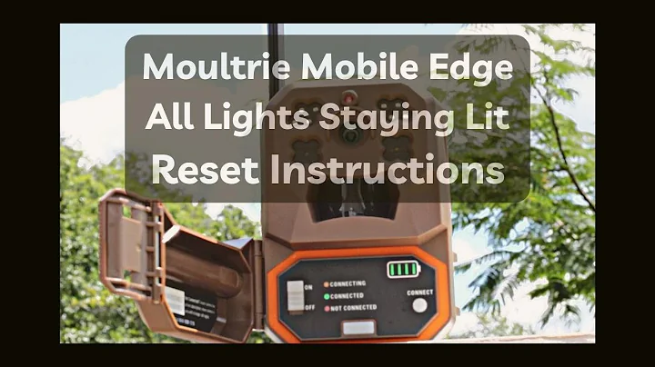 Moultrie Mobile Edge All Lights Stay Lit Reset Instructions