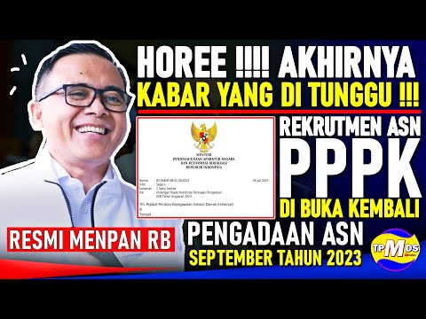 SIAPKAN DIRI !!! PENDAFTARAN PPPK 2023 I SE MENPAN RB TERKAIT PENGADAAN ASN 2023