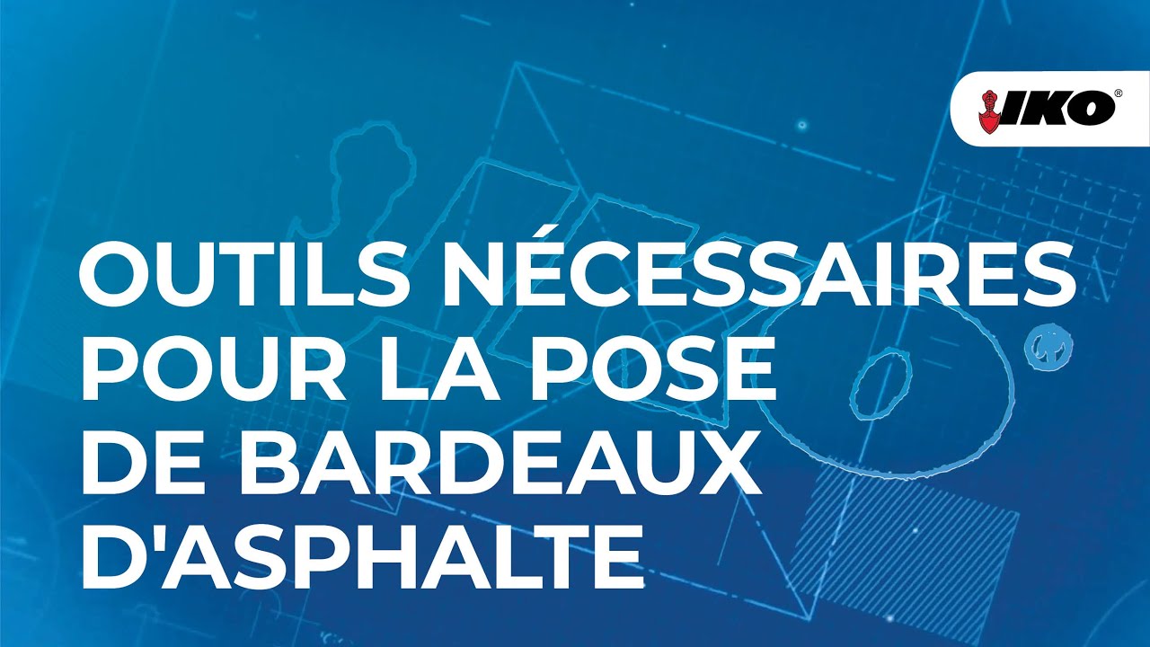 Outils nécessaires pour la pose de bardeaux d'asphalte