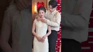 Very attractive white dress worn by Chinese bride #wedding #beautiful #bride #beauty #fashion #dress