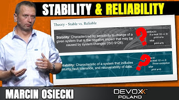Stability and Reliability of Microservice Based Architectures • Marcin Osiecki • Devoxx Poland 2022