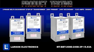 3-Phase Delta Buck/Boost Step-Up Transformer - 208V Primary - 240V Secondary - 15.63 Amps - 50/60Hz