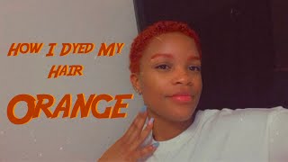How I Dyed My Hair Orange!!