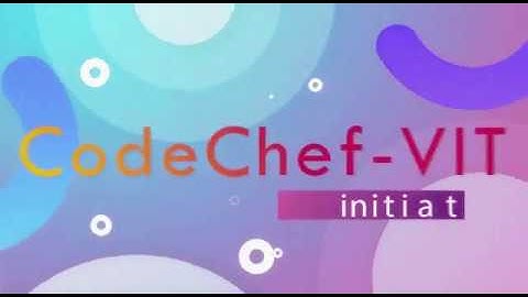 CodeChef-VIT Promo Video 2019-20