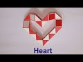 Make a simple heart pattern with snake cube