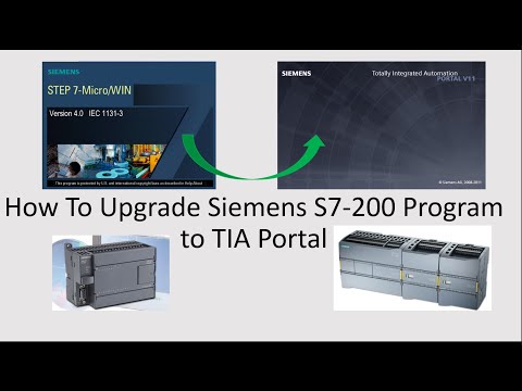 U03. How to Upgrade Siemens S7-200 to S7-1200, Migrate Micro/WIN Program to TIA Portal