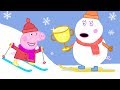 Peppa Pig Full Episodes - Sun, Sea and Snow - Cartoons for Children