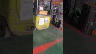 지게차 사고방지 LED 안전라인 램프설치