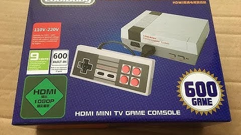 HDMI HD Classic TV Video Game Console 2 Gamepad Built-in 600 Games