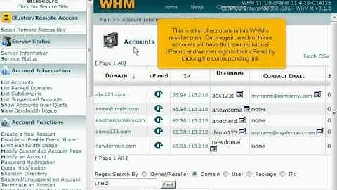What is the diffrence between WHM & cPanel