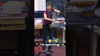 She's Spinning! How?! Conservation Of #Angularmomentum. #Funny #Fyp #Reels #Shorts #Shortsvideo