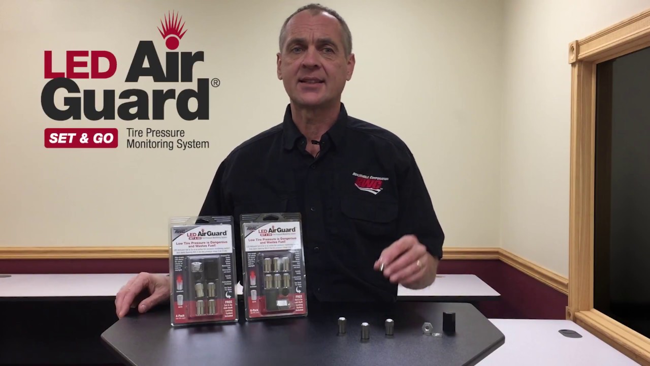 RealWheels LED AirGuard Set & Go Tire Pressure Monitoring System - YouTube