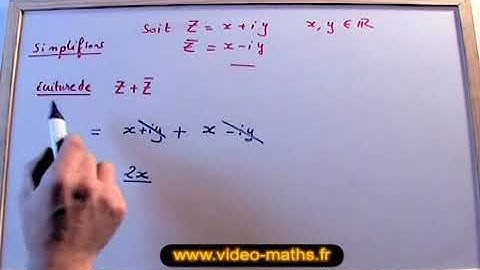 Calculs sur les nombres complexes et son conjugué. MATHS TERMINALE