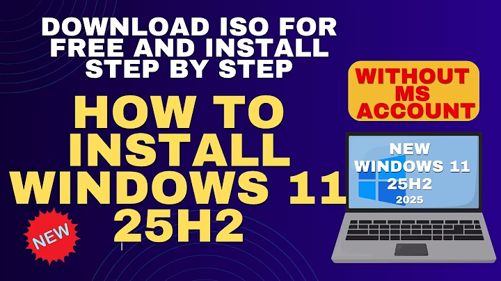 Install Windows 11 "25H2" With/Without a MS Account-Step By Step Guide + Tips/Tricks Clean Install