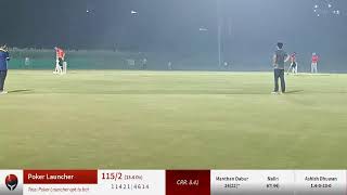 Live Cricket Match | Poker Launcher vs Boom Boom Bashers Xi | 18-Aug-21 09:34 PM 20 overs | Sapience screenshot 5