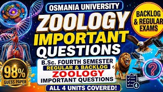 Osmania University BSc 4th Sem Zoology Important Questions | Regular &amp; Backlog 2026