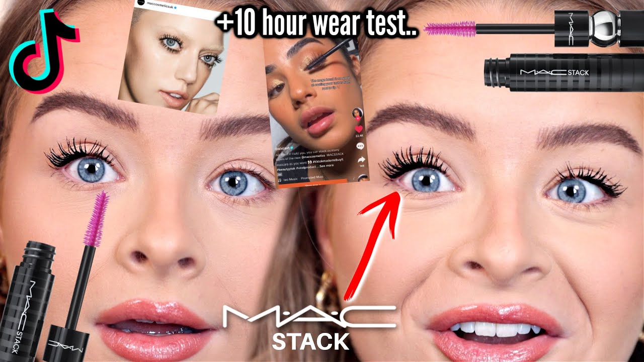Testing *THAT* VIRAL MAC STACK mascara.. UNSPONSORED + 10 WEAR TEST - YouTube