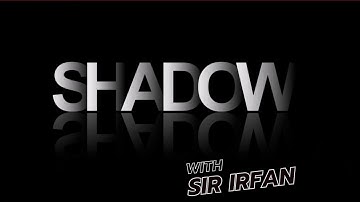Text Shadow Effect in Photoshop Tutorial - Text Effect with Reflection #texteffect  #photoshop