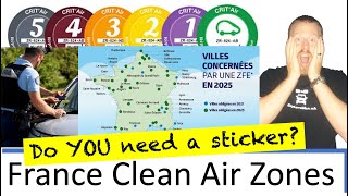 France Clean Air Zones - Crit Air Sticker - Do you need one?