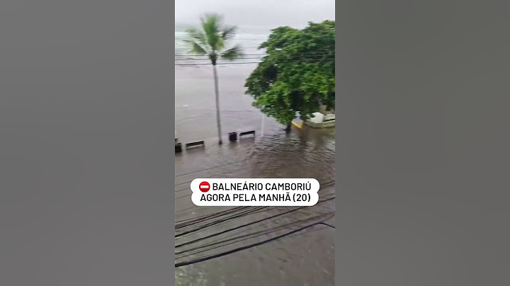 Balneário Camboriú alagada