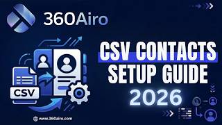 360Airo Email Lists Tutorial: Import CSV Contacts & Auto-Verify Emails