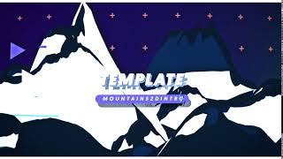 2D Intro Template Mountains | Only After Effects CC 2018 | CelShader's